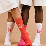 Daily Socks 2 Pack - PINK/White